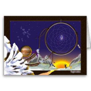 Sagittarius Dreaming Greeting Cards