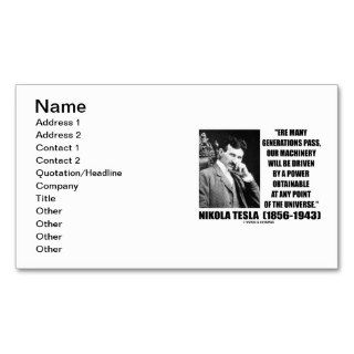 Tesla Our Machinery Driven Power Obtainable At Any Business Card Templates