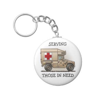 Military Hummer Ambulance Key Chain
