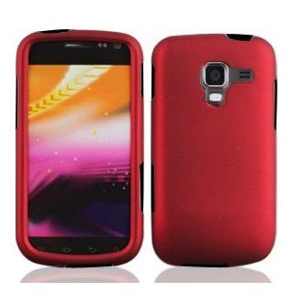 Boundle Accessory For AT&T Samsung Galaxy Exhilarate i577   Red Hard Case Protector Cover + Lf Stylus Pen + Lf Screen Wiper Cell Phones & Accessories