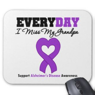 Alzheimer's Disease Every Day I Miss My Grandpa Mouse Mats