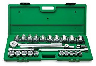SK 4725 25 Piece 3/4 Inch Drive 12 Point 7/8 Inch to 2 1/4 Inch Socket Set   Sk Tools  