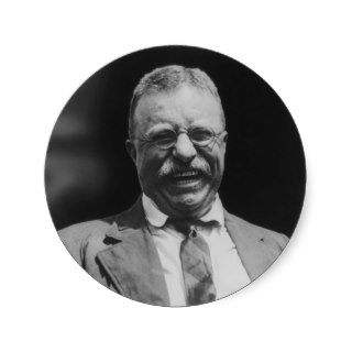 U.S. President Theodore Teddy Roosevelt Laughing Stickers