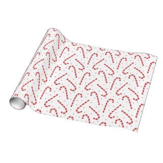 Candy Cane Christmas Glossy Wrapping Paper