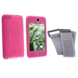 BasAcc Pink/Gray Skin Case w/ Armband for iPod Touch BasAcc Cases