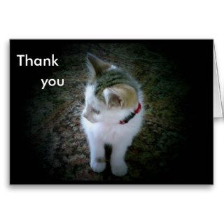 ITTY BITTY TABBY KITTY SAYS "THANK YOU" GREETING CARDS