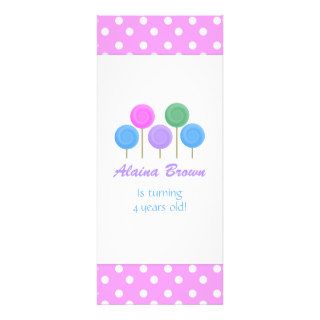 Candy and Polka Dots Party Invitations