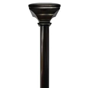 Home Decorators Collection 66 in.   120 in. Oil Rubbed Bronze 3/4 in. Telescoping Curtain Rod Kit with Classic Square Finial DHU ORB66120SL022