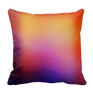 Orange Purple Yellow & Pink Modern Abstract Pillow