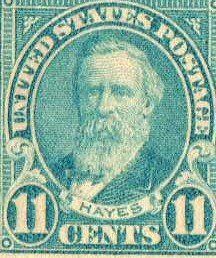 1922 25 Issue "Hayes" 11 Cents (Light Blue) Stamp (#563) 