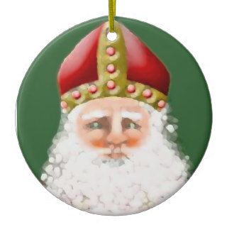 Vintage Christmas Saint Nicholas Santa Claus Christmas Tree Ornament