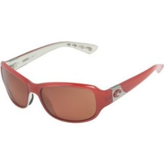 Costa Las Olas Polarized Sunglasses   580 Polycarbonate Lens   Women's Black/Amber 580P, One Size Clothing