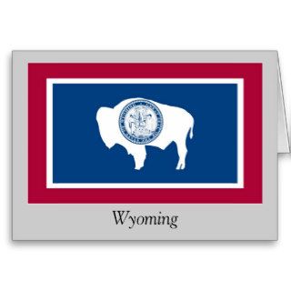 Wyoming State Flag Greeting Cards