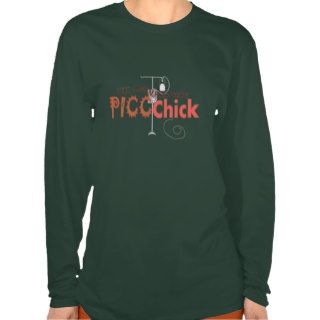 PICC CHICK With IV PUMP Design Tshirt