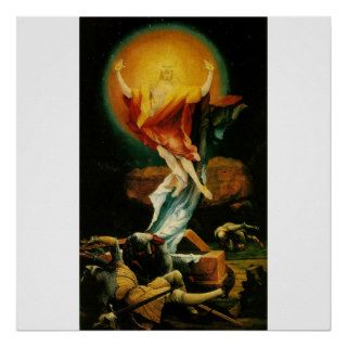 Resurrection of Christ   Poster   White background