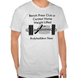 Bodybuilding Club   Bench Press Contest T shirt