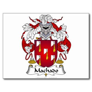 Machado Family Crest Post Card