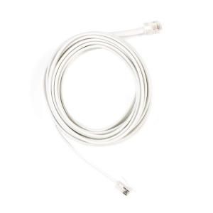 CE TECH 12 ft. Telephone Line Cord   White 12FT LINECORD 4C WH
