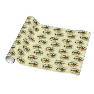Fly Fishing Trout Bum Gift Wrap Paper