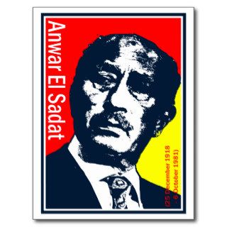 Anwar El Sadat Post Card