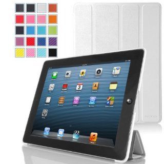 MoKo Ultra Slim Lightweight Smartshell Stand Case for Apple iPad 4 & 3 (3rd and 4th Generation with Retina Display) / iPad 2 9.7 Inch Tablet, WHITE (with Smart Cover Auto Wake/Sleep) Computers & Accessories