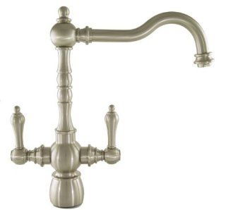 Mico ES 301 2H SN Braxton 2 Handle Traditional Kitchen Faucet Satin Nickel   Touch On Kitchen Sink Faucets  