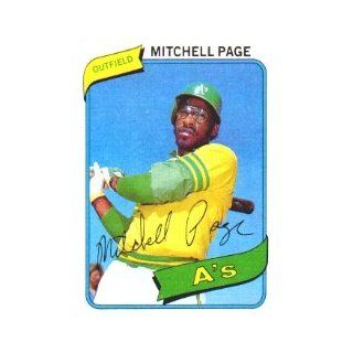 1980 Topps #586 Mitchell Page   EX MT Sports Collectibles