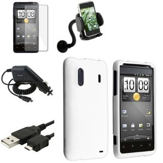 White Case/ Screen Protector/ Charger/ Mount for HTC EVO Design 4G BasAcc Cases & Holders