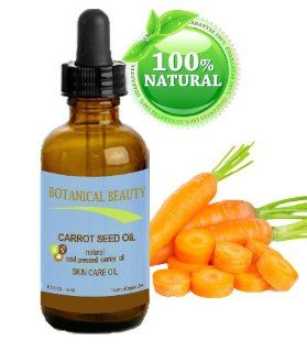 CARROT SEED OIL 100 % Natural Cold Pressed Carrier Oil. 0.5 Fl.oz.  15 ml. Skin, Body, Hair and Lip Care. "One of the best oils to rejuvenate and regenerate skin tissues." by Botanical Beauty  Carrot Essential Oil  Beauty