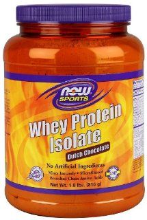 NOW Foods Whey Protein Isolate Dutch Chocolate, 1.8 Pounds Health & Personal Care
