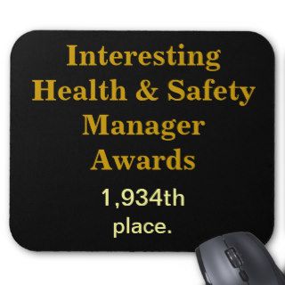 Health and Safety Practical Joke Mousepad