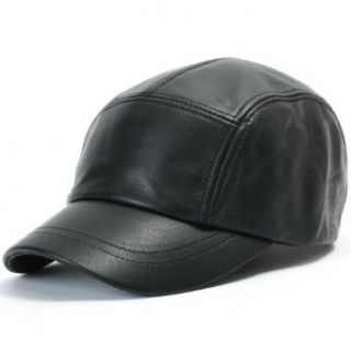 ililily Flexfit GANGNAM STYLE Genuine Leather Vintage Pre curved bill Fashion Simple Design Ball Cap Trucker Hat with Adjustable Leather Strap (ballcap 569 1) at  Mens Clothing store