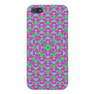 Pink Purple Green Weave Chain Geometric Trendy Covers For iPhone 5