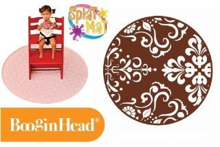 BooginHead SplatMat Protective Floor Mat ~ Brown Flourish  Childrens Place Mats  Baby