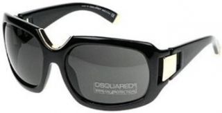 Dsquared Women's DQ 0036 01A 63 Black Rectangle Sunglasses Dsquared Clothing