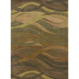 Hand Tufted Walcott Green Wool Rug (5'0 x 7'6) Alexander Home 5x8   6x9 Rugs