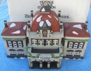 Department 56 Dickens Village Victoria Station   Holiday Collectible Buildings