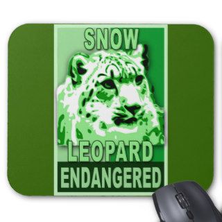 Endangered Snow Leopard Pop Art Tshirts Mousepads