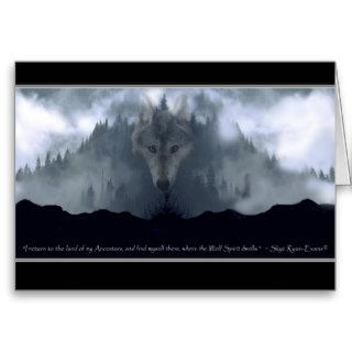 SPIRIT OF THE WOLF Wildlife Note cards