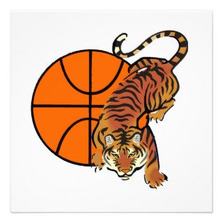 Tiger Basketball T shirts and Gifts Custom Announcements