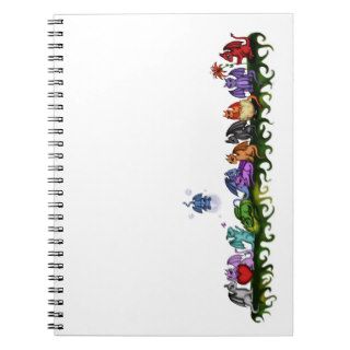 many cute Dragons Spiral Notebook