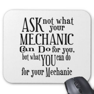 Ask Not Mechanic Mousepads