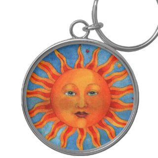 Astrology Sun Keychains