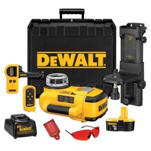 DEWALT 18 Volt Self Leveling Rotary Laser Interior / Exterior Kit DW079KD