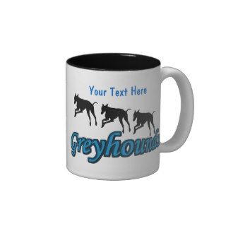 Running Greyhounds Dog Mug