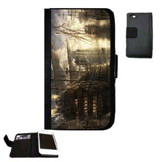Battle of La Rochelle ships Fabric iPhone 4 Wallet Case Great unique Gift Idea Cell Phones & Accessories