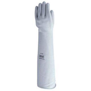 Showa Best 574 Tuff Guard Natural Rubber Glove, Unlined, Chemical Resistant, 46 mils Thick, 23" Length, XXL (Pack of 12 Pairs) Chemical Resistant Safety Gloves