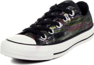 Converse Women's Chuck Taylor All Star Ox Rainbow Sparkle Sneaker,Black Rainbow Sparkle,5 B US Shoes