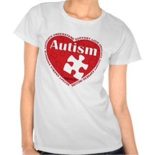 Autism Heart Tee Shirts