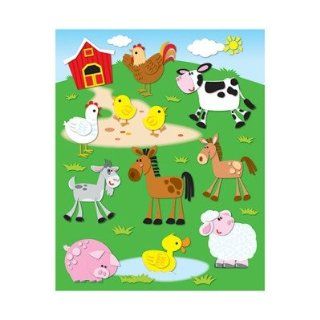 SCBCD 168020 20   FARM SHAPE STICKERS 72PK pack of 20